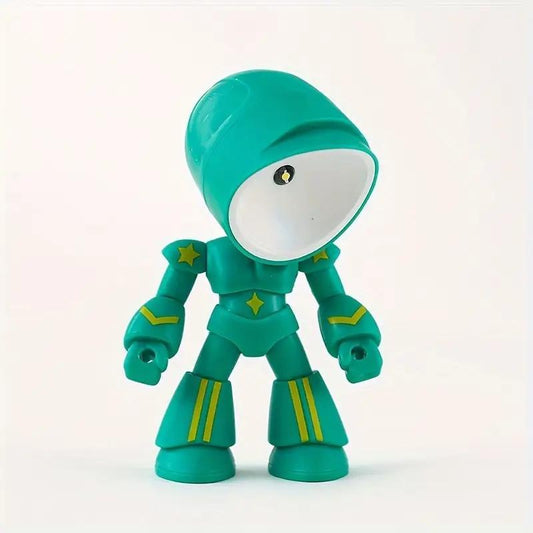LED Mini Night Light, Lonely Robot Cartoon Cute Robot Design Companion Table Light for Halloween, Christmas, Thanksgiving Gifts