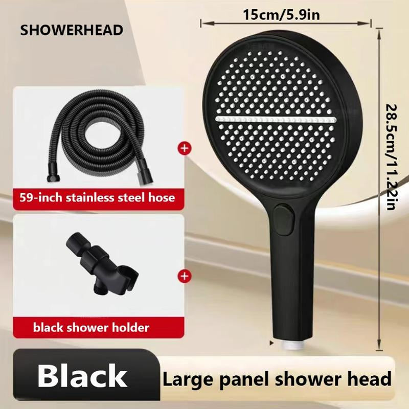BOZIWA Handheld Shower Head Set,Shower Head Hose&Bracket,Shower Head Set with 1.5M Hose,Bathroom Shower Equipment