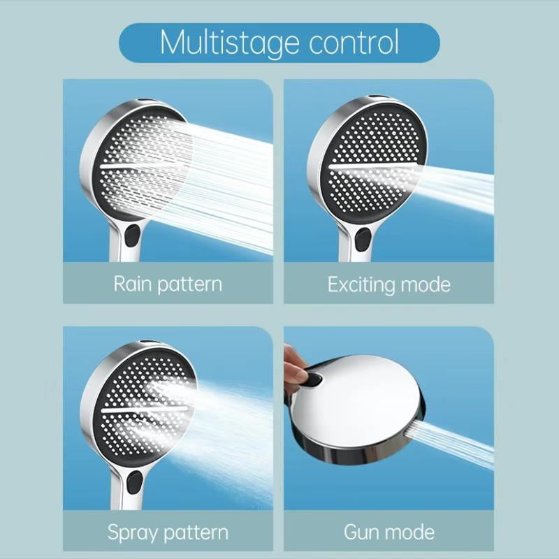 BOZIWA Handheld Shower Head Set,Shower Head Hose&Bracket,Shower Head Set with 1.5M Hose,Bathroom Shower Equipment