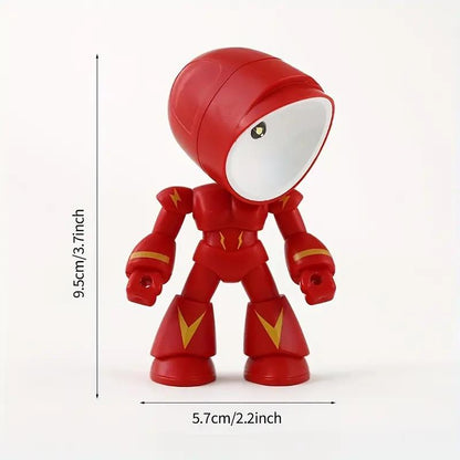 LED Mini Night Light, Lonely Robot Cartoon Cute Robot Design Companion Table Light for Halloween, Christmas, Thanksgiving Gifts