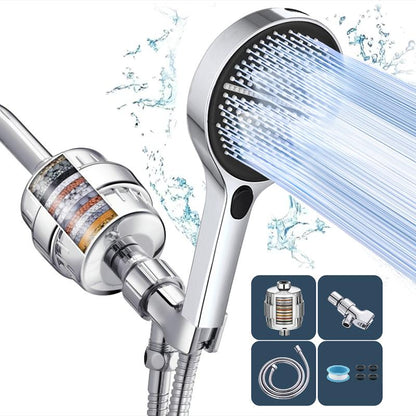BOZIWA Handheld Shower Head Set,Shower Head Hose&Bracket,Shower Head Set with 1.5M Hose,Bathroom Shower Equipment