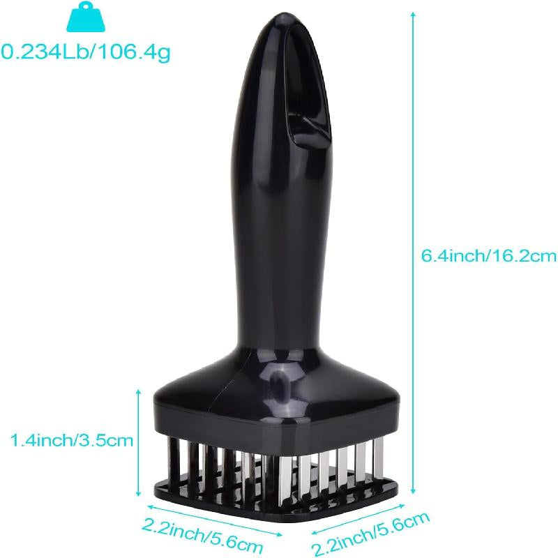 Kitchen Meat Tenderizer Tool with 48 Stainless Steel Ultra-Sharp Blades Compact Cooking Tool for Tenderizing Beef Chicken Turkey and Pork Home BBQ Kitchen Utensils Handheld Meat Tenderizer