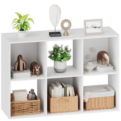 Cube Storage Organizer - Open Cube Bookshelf with 5 Removable Back Panels, Display Storage Bookcase for Living Room, Bedroom, Entrance Hall, Home Office