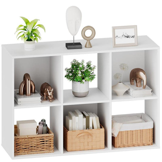 Cube Storage Organizer - Open Cube Bookshelf with 5 Removable Back Panels, Display Storage Bookcase for Living Room, Bedroom, Entrance Hall, Home Office