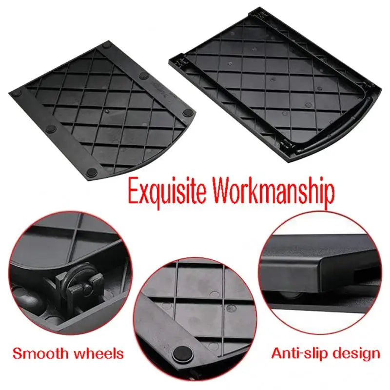 Kitchen Sliding Coffee Tray Mat Black under Cabinet Appliance Coffee Maker Toaster Kitchen Countertop Storage Mat with Wheels