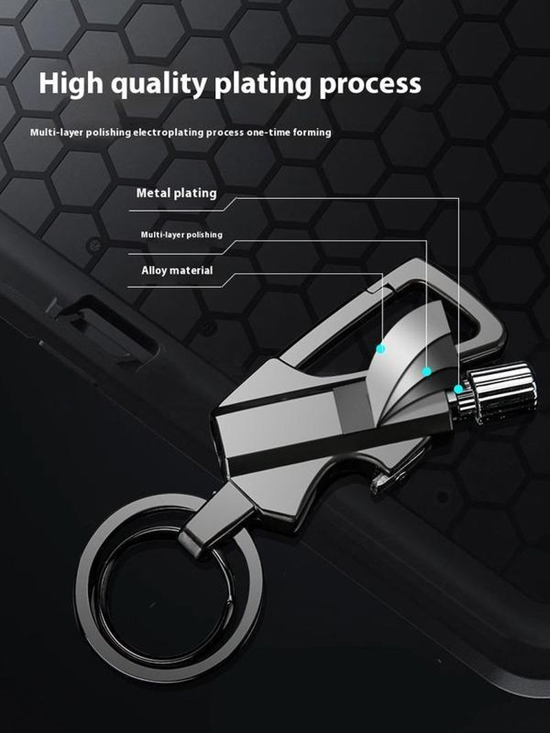 3 in 1 All-Metal Multi-Functional Tool Keychain Bottle Opener Waterproof Reusable for Outdoor Activities Travel Camping Parties & More Creative Gift Suitable for Both Men and Women
