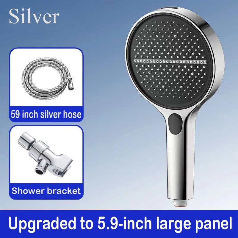 BOZIWA Handheld Shower Head Set,Shower Head Hose&Bracket,Shower Head Set with 1.5M Hose,Bathroom Shower Equipment