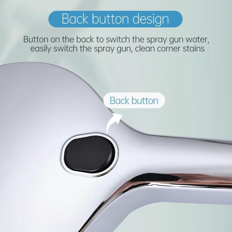 BOZIWA Handheld Shower Head Set,Shower Head Hose&Bracket,Shower Head Set with 1.5M Hose,Bathroom Shower Equipment