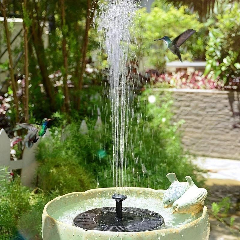 Solar Powered Fountain Pump, Outdoor Solar Bird Bath Fountain, Independent Floating Fountain, Suitable for Garden, Pond, Pool, Garden, Fish Tank, Decor