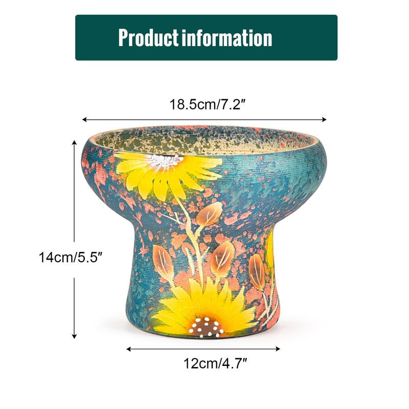 Sungmor Beautiful Handicrafts Ceramic Planters - Succulent Flower Pots with Drainage - Pretty Desktop Windowsill Landscape Flowerpot - Home & Office Decor Pots