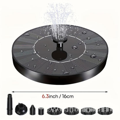 Solar Powered Fountain Pump, Outdoor Solar Bird Bath Fountain, Independent Floating Fountain, Suitable for Garden, Pond, Pool, Garden, Fish Tank, Decor