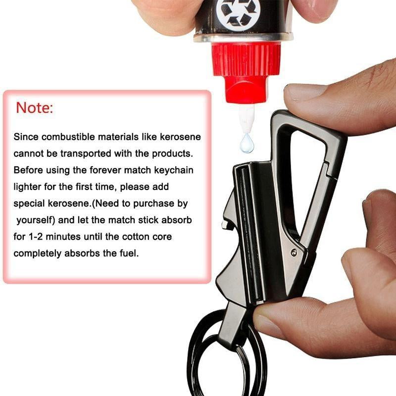 3 in 1 All-Metal Multi-Functional Tool Keychain Bottle Opener Waterproof Reusable for Outdoor Activities Travel Camping Parties & More Creative Gift Suitable for Both Men and Women