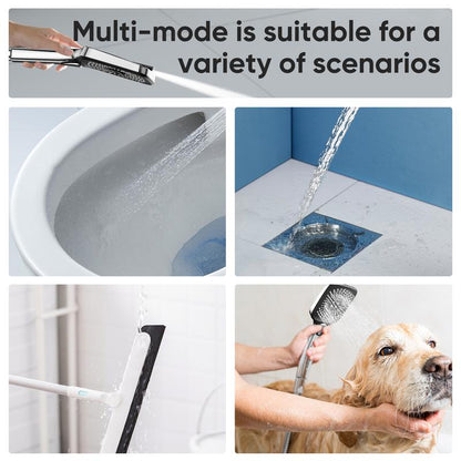 High Pressure 5-Mode Handheld Shower Head - Anti-Clog Nozzles, Built-In Power Wash to Clean Tub, Tile & Pets, Extra Long 6 Ft. Stainless Steel Hose,Bathroom Shower Set Dealsforyoudays