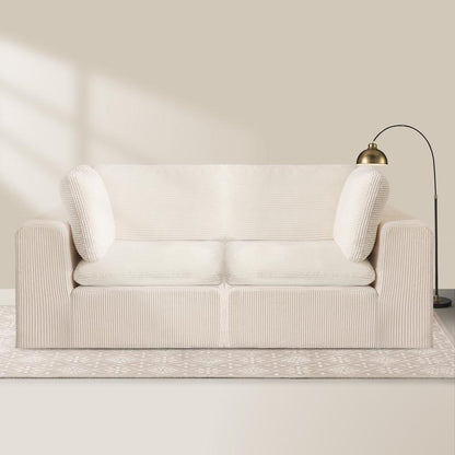 JUIKURY 113” Modular Sectional Sofa, Sponge Sectional Sofa Couch for Living Room, Modular L-Shape Sofa Couch with Chaise
