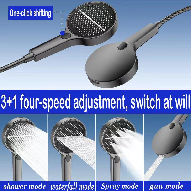 BOZIWA Handheld Shower Head Set,Shower Head Hose&Bracket,Shower Head Set with 1.5M Hose,Bathroom Shower Equipment