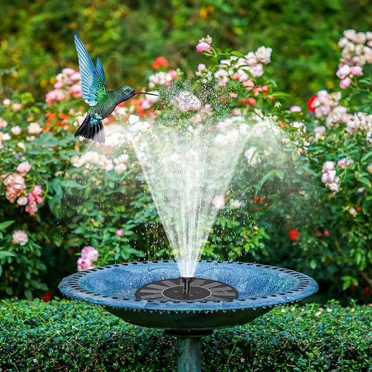 Solar Powered Fountain Pump, Outdoor Solar Bird Bath Fountain, Independent Floating Fountain, Suitable for Garden, Pond, Pool, Garden, Fish Tank, Decor