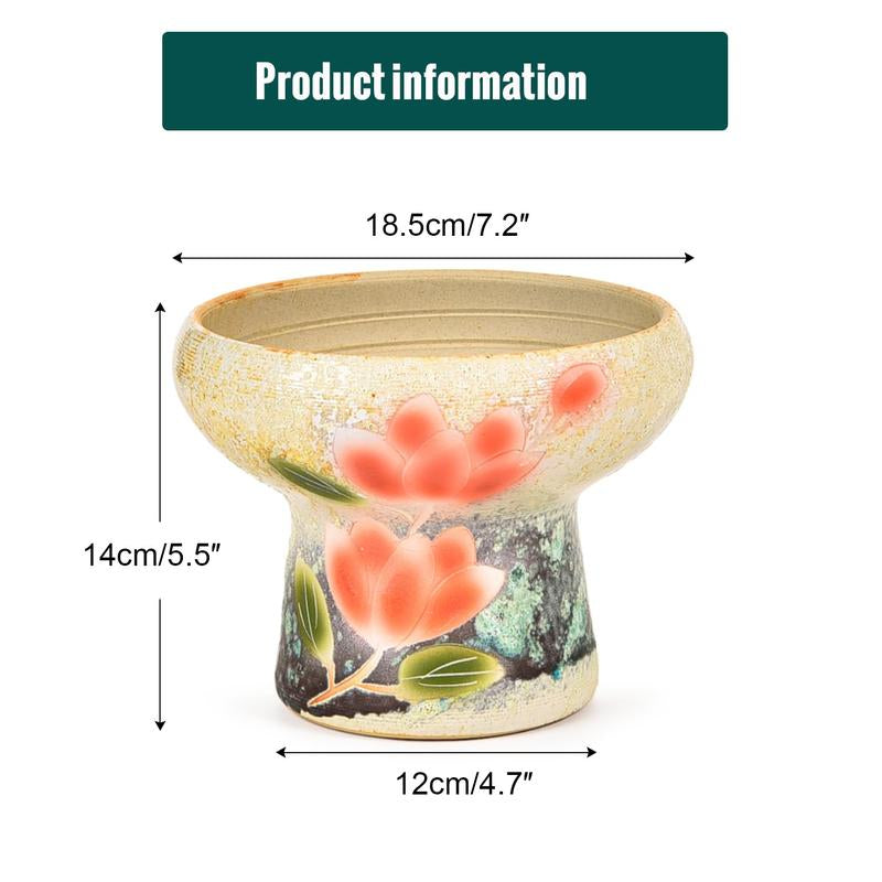 Sungmor Beautiful Handicrafts Ceramic Planters - Succulent Flower Pots with Drainage - Pretty Desktop Windowsill Landscape Flowerpot - Home & Office Decor Pots